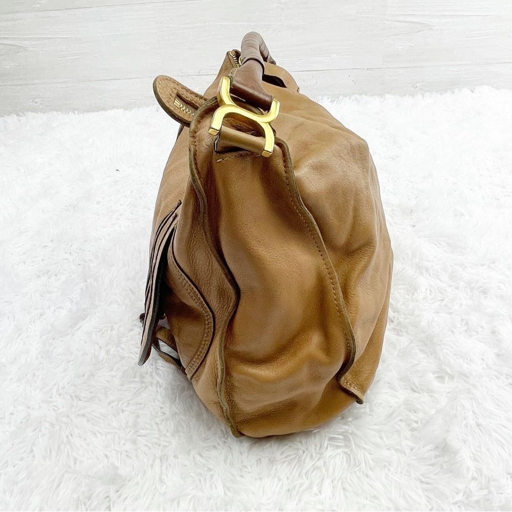 Chloe Marcie Large Hobo Leather Shoulder Bag - Picture 12 of 16